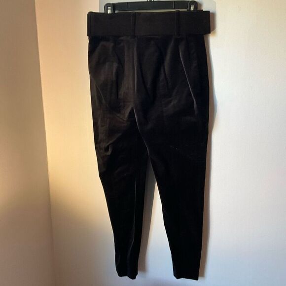 And Other Stories Black Velvet Belted Pants. 8. Black. Beautiful. Office Siren! - Picture 3 of 11